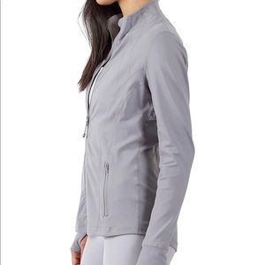 90 degree gray zip up jacket